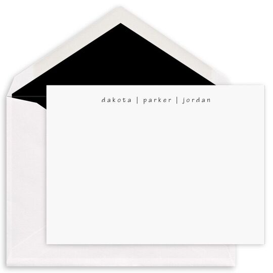 Sectional Flat Note Cards
